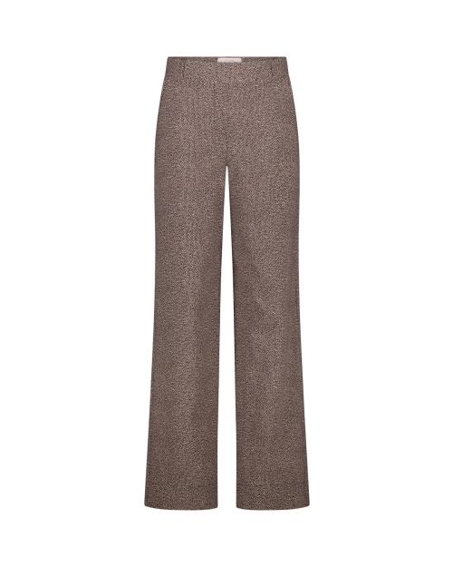 Studio Anneloes Lexie tweed look trousers 9014 black/kit