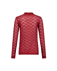 Studio Anneloes Reagan lace col top 3900 red wine