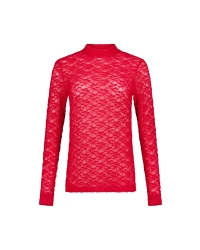 Studio Anneloes Reagan lace col top 4100 rich red