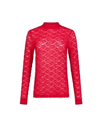 Studio Anneloes Reagan lace col top 4100 rich red
