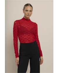 Studio Anneloes Reagan lace col top 4100 rich red