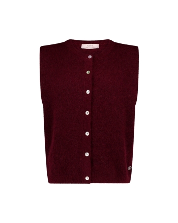Studio Anneloes Bibi sls cardigan 3900 red wine