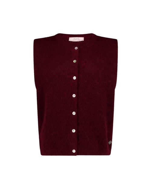 Studio Anneloes Bibi sls cardigan 3900 red wine