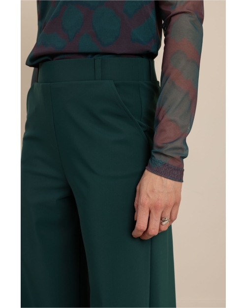 Studio Anneloes Lexie bonded trousers 8300 dark teal