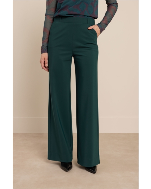 Studio Anneloes Lexie bonded trousers 8300 dark teal
