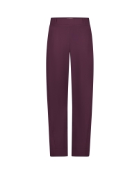 Studio Anneloes Marlis bonded barrel trousers 4800 aubergine