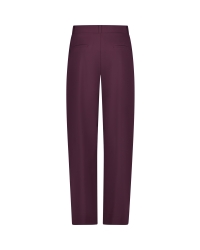 Studio Anneloes Marlis bonded barrel trousers 4800 aubergine