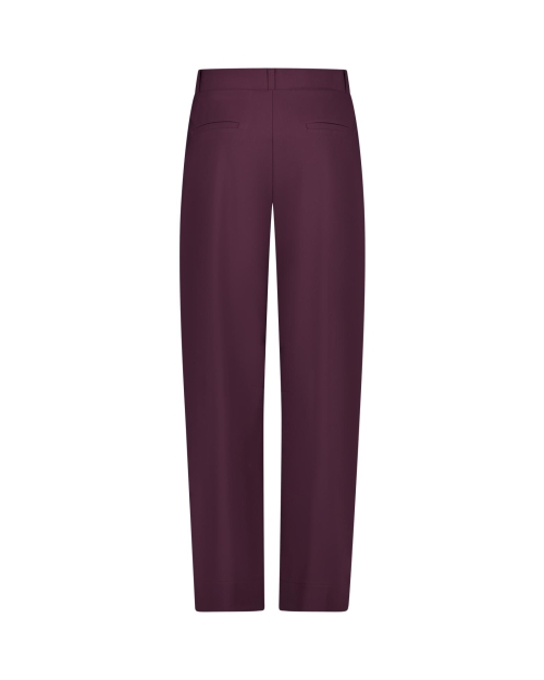 Studio Anneloes Marlis bonded barrel trousers 4800 aubergine