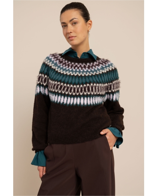 Studio Anneloes Femmy fairisle pullover 9997 multi color