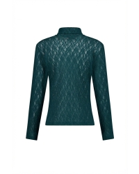 Studio Anneloes Reagan lace col top 8200 teal