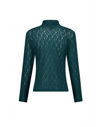 Studio Anneloes Reagan lace col top 8200 teal