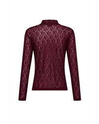 Studio Anneloes Reagan lace col top 4800 aubergine