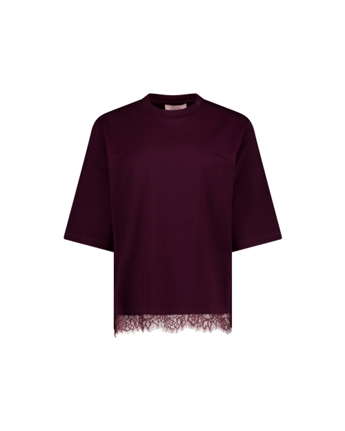 Studio Anneloes Fiore lace tee 4800 aubergine