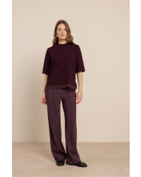 Studio Anneloes Fiore lace tee 4800 aubergine