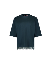 Studio Anneloes Fiore lace tee 8300 dark teal