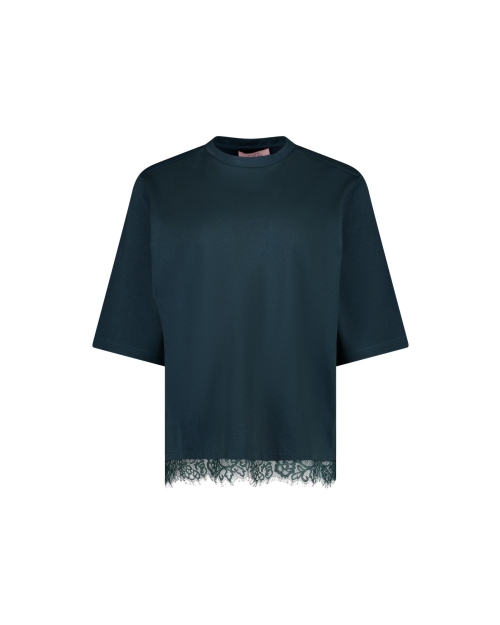 Studio Anneloes Fiore lace tee 8300 dark teal