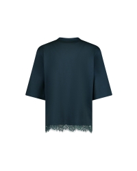 Studio Anneloes Fiore lace tee 8300 dark teal