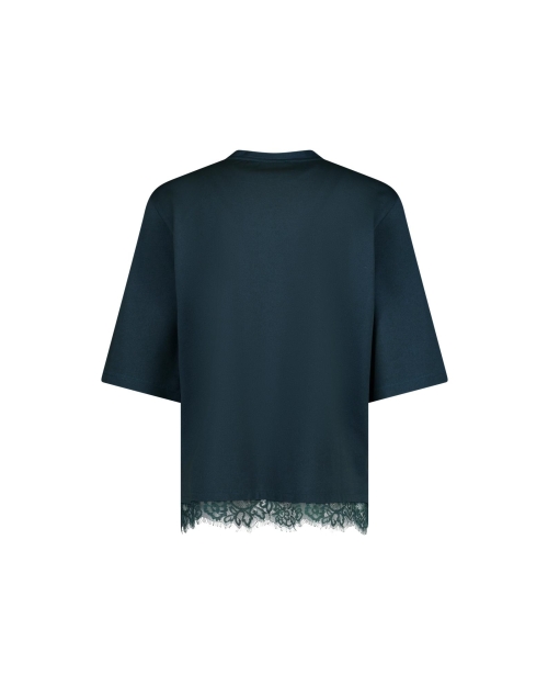Studio Anneloes Fiore lace tee 8300 dark teal