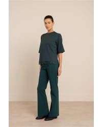 Studio Anneloes Fiore lace tee 8300 dark teal