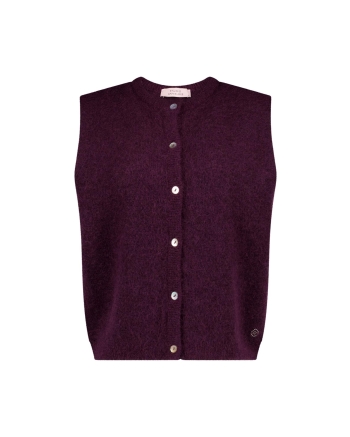 Studio Anneloes Bibi sls cardigan 4800 aubergine