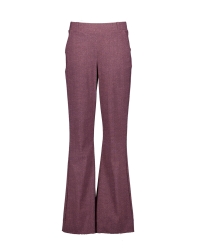 Studio Anneloes Flair herringbone trousers 4847 aubergine/light aubergine