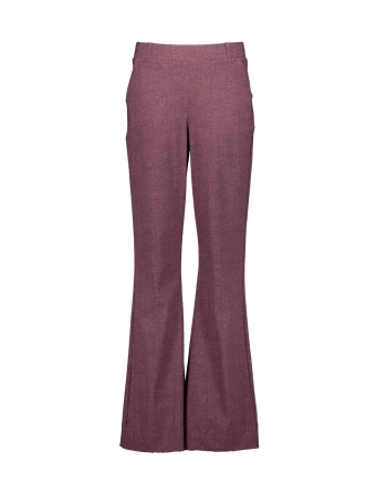Studio Anneloes Flair herringbone trousers 4847 aubergine/light aubergine