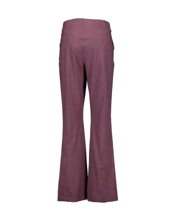 Studio Anneloes Flair herringbone trousers 4847 aubergine/light aubergine