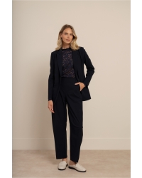 Studio Anneloes Marlise barrel trousers 6900 dark blue