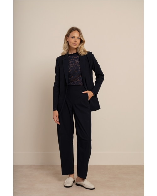 Studio Anneloes Marlise barrel trousers 6900 dark blue