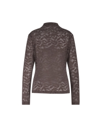 Studio Anneloes Reagan lace top 8700 espresso