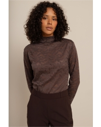 Studio Anneloes Reagan lace top 8700 espresso