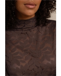 Studio Anneloes Reagan lace top 8700 espresso