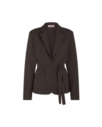 Studio Anneloes Elin bonded blazer 8700 espresso