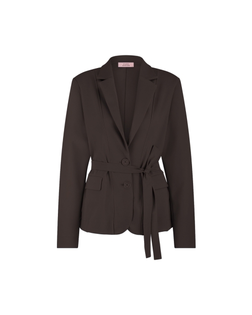 Studio Anneloes Elin bonded blazer 8700 espresso