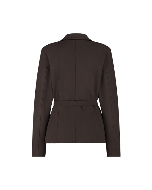 Studio Anneloes Elin bonded blazer 8700 espresso