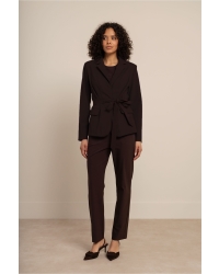 Studio Anneloes Elin bonded blazer 8700 espresso
