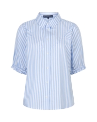 Red Button De Victoria Poplin Stripe 