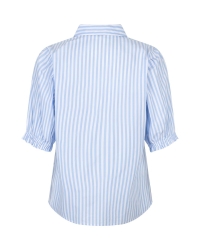 Red Button De Victoria Poplin Stripe 