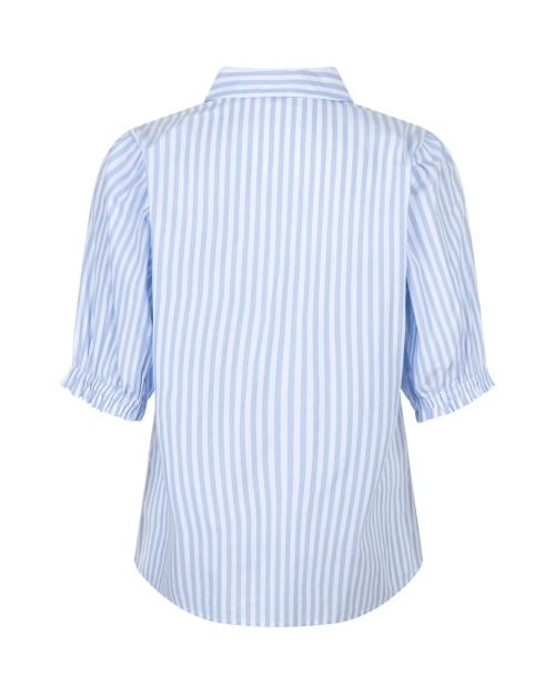 Red Button De Victoria Poplin Stripe 