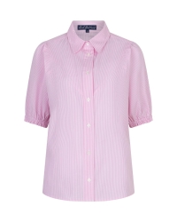 Red Button De Victoria Poplin Stripe 
