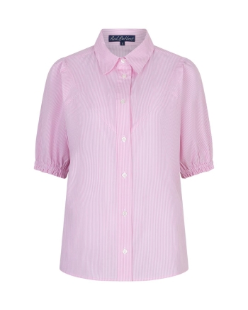 Red Button De Victoria Poplin Stripe Short SL is een blouse m