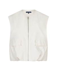 Red Button De Ivy Sleeveless Gathering is een mouwloos jasje 