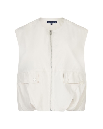 Red Button De Ivy Sleeveless Gathering is een mouwloos jasje 