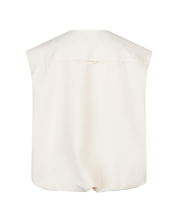 Red Button De Ivy Sleeveless Gathering is een mouwloos jasje 
