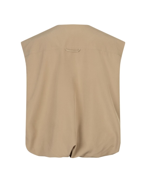 Red Button De Ivy Sleeveless Gathering is een mouwloos jasje 
