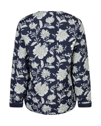 Red Button Quilted JKT Print