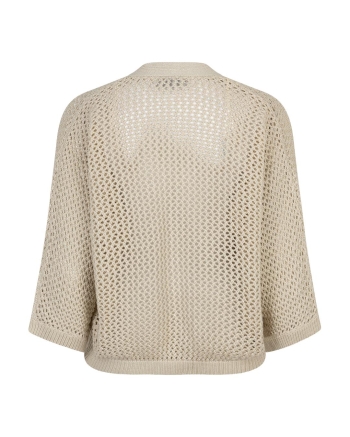 Red Button De Cardigan Pointelle is een ajour gebreid vest va