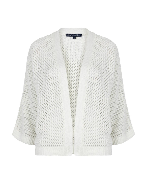 Red Button De Cardigan Pointelle is een ajour gebreid vest va