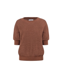 NUKUS Kinty Top Lurex 385 espresso