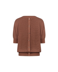 NUKUS Kinty Top Lurex 385 espresso
